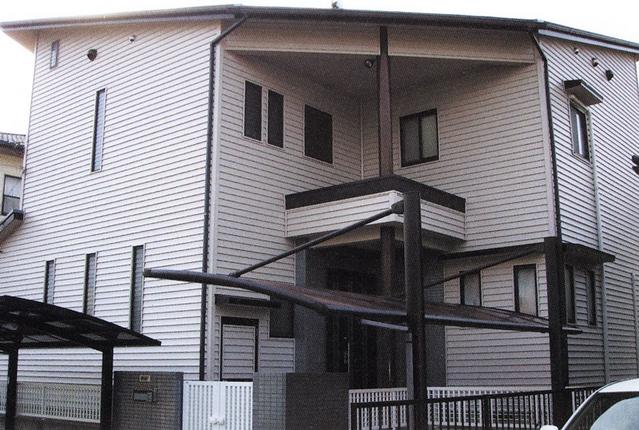 “樹脂外装材施工例”