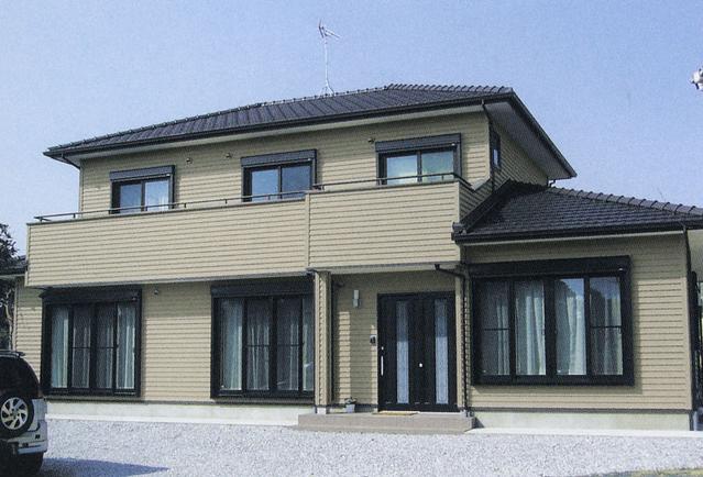 “樹脂外装材施工例”